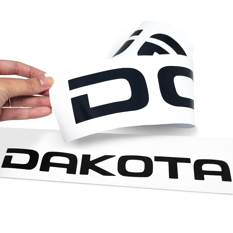 Kit Adesivos Dakota Sport Dodge Emblemas Laterais e Traseiro