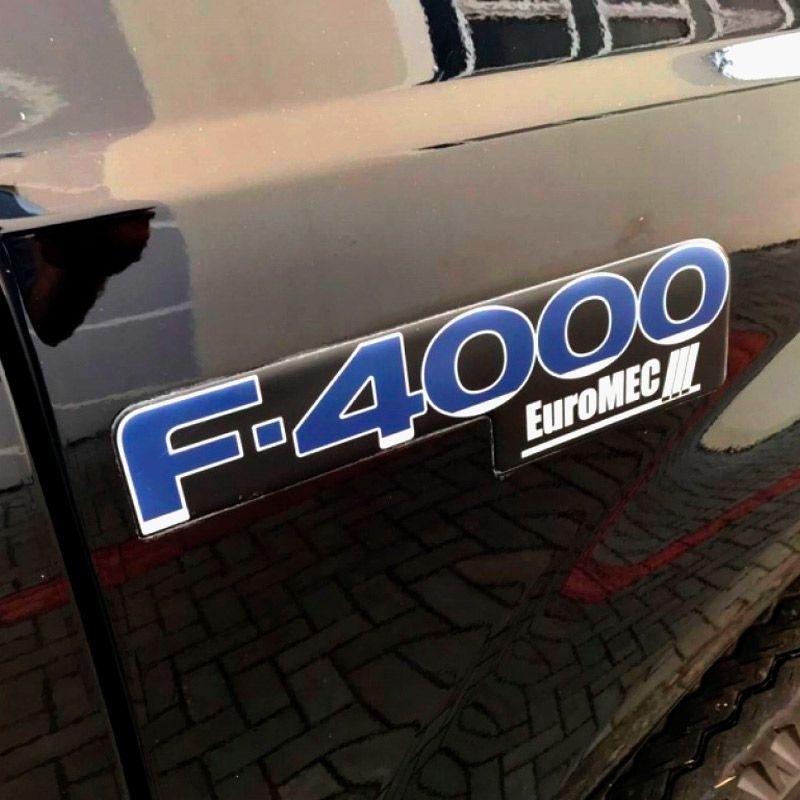 Kit Adesivos Ford F-4000 Euromec III + Cummins Preto Resinados