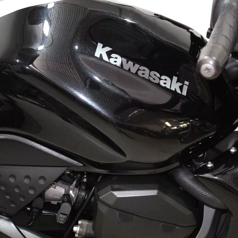 Kit Adesivos Moto Kawasaki Z750 2010 Abs Emblemas Cinza Completo