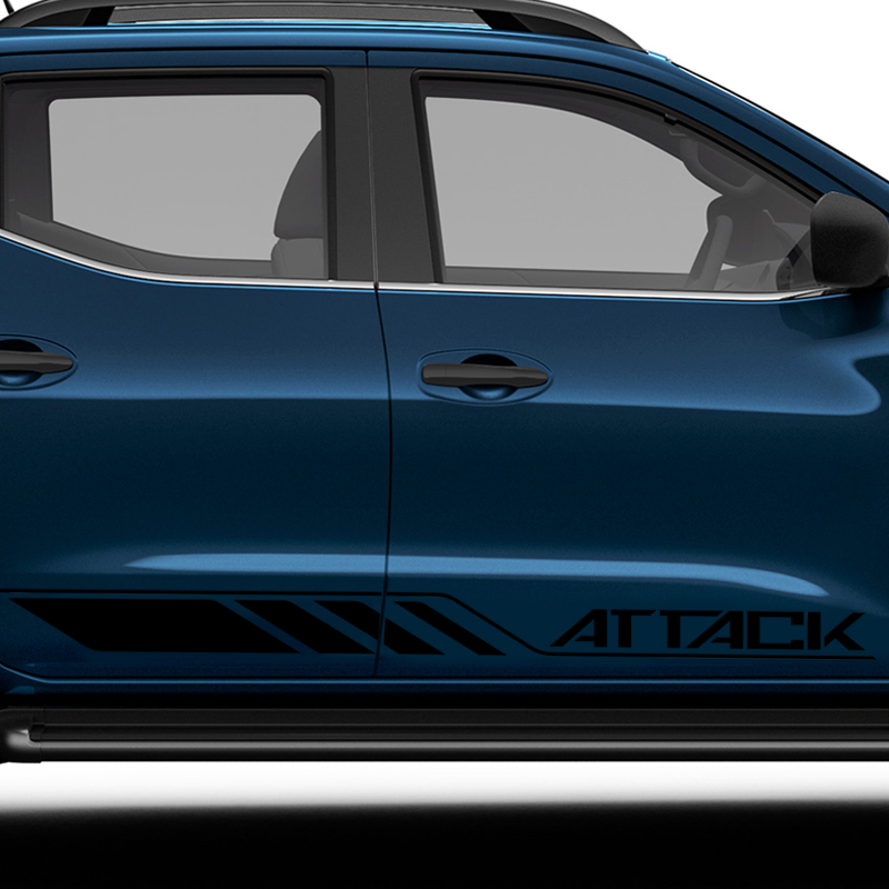 Kit Adesivos Nissan Frontier Attack 4x4 2021/ Preto