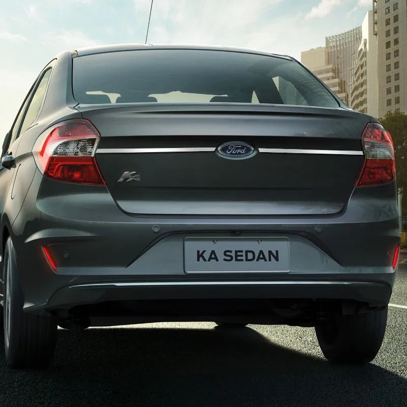 Kit Apliques Ford New Ka Sedan 2019/2021 Olho De Gato e Adesivos Cromados