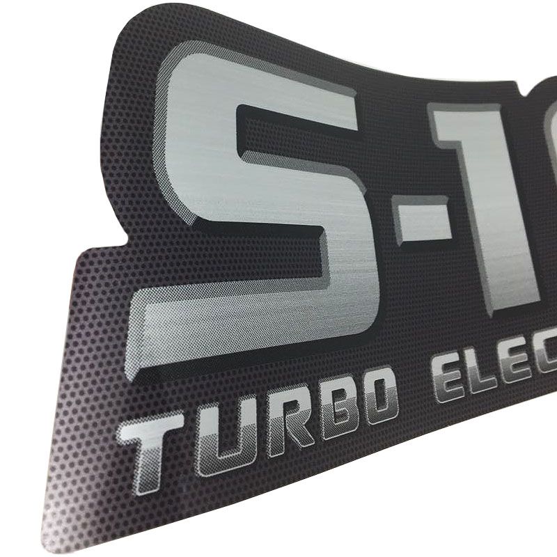 Par De Adesivos S10 2009/2011 Turbo Electronic Emblema