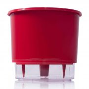 Vaso Autoirrigável Vermelho Pequeno 12cm x 11cm N02