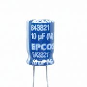 Capacitor Eletrolítico 10uF 400v 85ºC (10x15) - Epcos