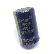 Capacitor Eletrolítico 150uF 400v 105ºC - (22x35) - Ketuo