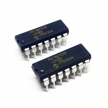 Ci Microcontrolador PIC16F630 I/P DIP-14 - Microchip