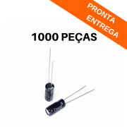 Kit 1000 peças - Capacitor Eletrolítico 1uF (1mF) 50V 105º (5x11)