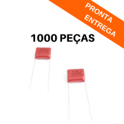Kit 1000 peças - Capacitor Poliester Metalizado 100nF 250V (100K) - 104J