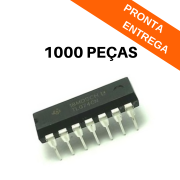 Kit 1000 peças - Ci Amplificador TL074CN DIP-14 (PTH) - TEXAS