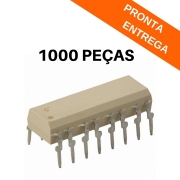 Kit 1000 peças - Ci Optoacoplador TLP621-4 DIP-16 Branco - Freescale