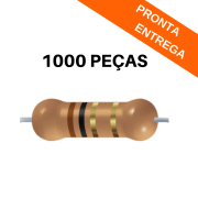 Kit 1000 peças - Resistor 1R 5% 1W Axial CR25