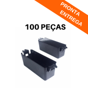 Kit 100 peças - Caixa Patola Preta 30x30x80 mm (RP-080)