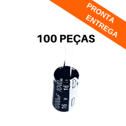 Kit 100 peças - Capacitor Eletrolítico 1000uF 16V (1000mF) 105ºC (10x17)