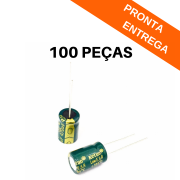 Kit 100 peças - Capacitor Eletrolítico 470uF 35v 20% 105ºC Low E.S.R (10x16) - Ketuo