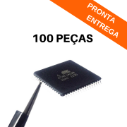 Kit 100 peças - Ci Microcontrolador ATMEGA128-16AU SMD TQFP-64