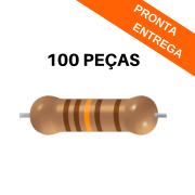 Kit 100 peças - Resistor 1K13 1% 1/4W Axial CR25