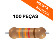 Kit 100 peças - Resistor 38K3 1% 1/4W Axial CR25