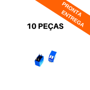Kit 10 peças - Chave DIP Switch 2 Vias 90°graus (KF1001) - Azul