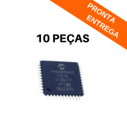 Kit 10 peças - Ci Microcontrolador PIC16F18877-I/PT SMD TQFP-44 - Microchip