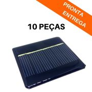 Kit 10 peças - Mini Placa Solar 3v 50ma - 50x52mm