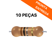 Kit 10 peças - Resistor Axial 0R10 2W 5%