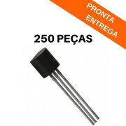 Kit 250 peças - Transistor BC557 PNP 45V 0.1A TO-92