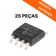 Kit 25 peças - Circuito Integrado 25LC512 I/SN SMD SOIC-8 - Microchip