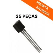 Kit 25 peças - Transistor BC640 PNP 80V 0.5A TO-92