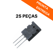 Kit 25 peças - Transistor Bipolar 2SA1943 TO-247 PNP 230V 15A (Toshiba)