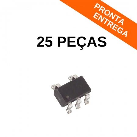Kit 25 Peças - Transistor Regulador de Tensão LMR62014XMFX SOT-23-5 (SMD)