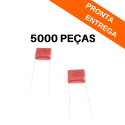 Kit 5000 peças - Capacitor Poliester Metalizado 100nF 250V (100K) - 104J