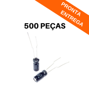 Kit 500 peças - Capacitor Eletrolítico 4.7uF 50V 105ºC (5x11) - NANTUNG