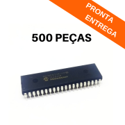 Kit 500 peças - Circuito Integrado Microcontrolador PIC16F877A I/P DIP-40