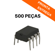 Kit 500 peças - Circuito Integrado UA741CN DIP-8 (PTH) *