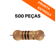Kit 500 peças - Resistor 10R 5% 1/8W Axial CR12