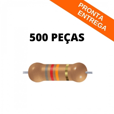 Kit 500 Peças - Resistor Metal FIlme 82K 1/2W 5% Axial *