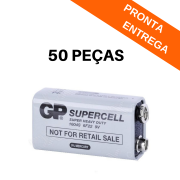 Kit 50 peças - Bateria 9v - GP Supercell