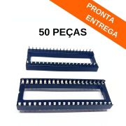 Kit 50 peças - Soquete Estampado MAC40 40 pinos DIP / PTH