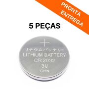 Kit 5 peças - Bateria 3v CR2032 - Lithium Cell 