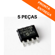 Kit 5 peças - Ci Microcontrolador PIC12F629 I/SN SMD SOIC-8 - Microchip