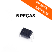 Kit 5 peças - Ci Optoacoplador PC814A DIP-4 (PTH)