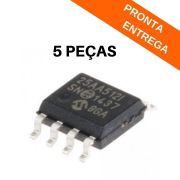 Kit 5 peças - Circuito Integrado 25LC512 I/SN SMD SOIC-8 - Microchip