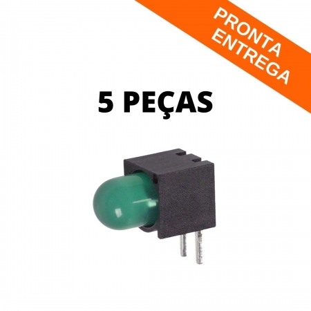 Kit 5 Peças - Led Indicador De Placa Verde Difuso (WP1384AD/GD) *