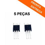 Kit 5 peças - Transistor TIP127 TO-220 PNP 