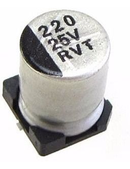 Capacitor Eletrolítico smd 220uF 25v