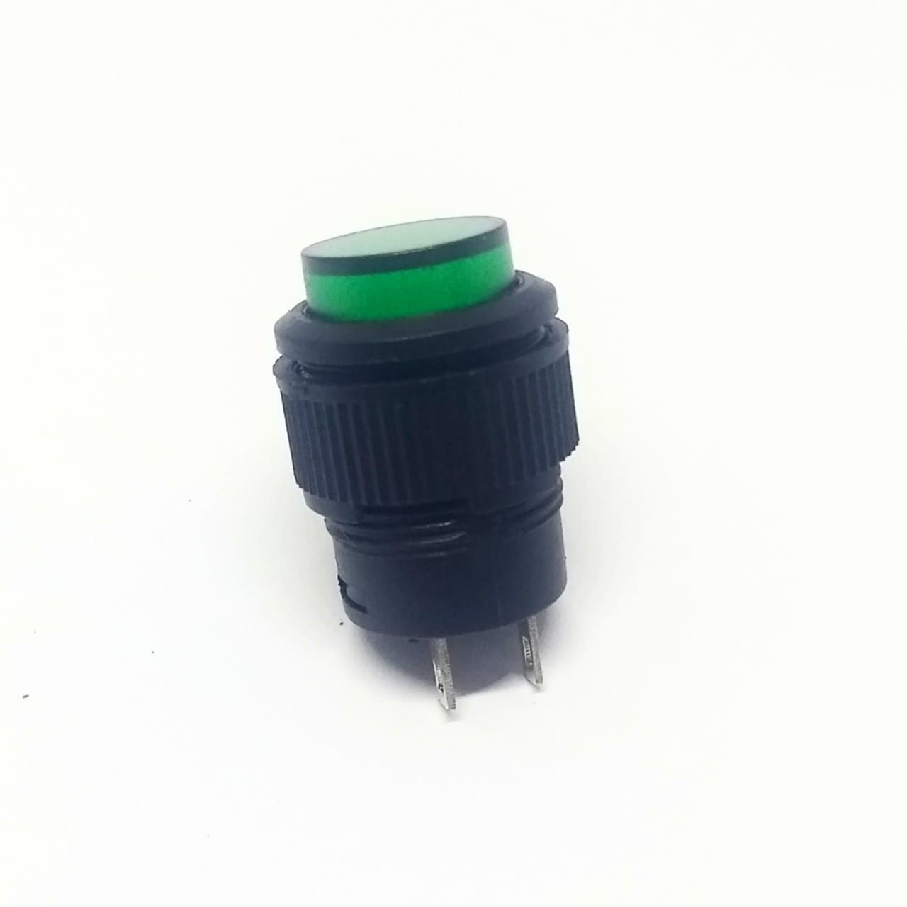 Chave Push Button R16-503B s/ TRAVA e s/ NEON  - Verde (botão)