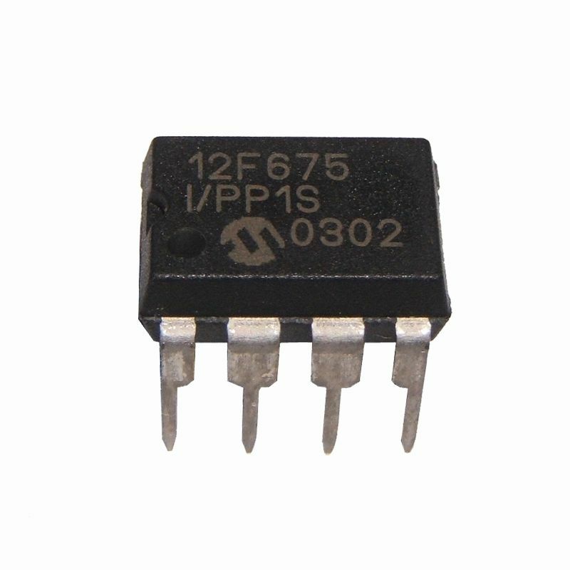 Ci Microcontrolador PIC12F675 I/P DIP-8 (PTH)