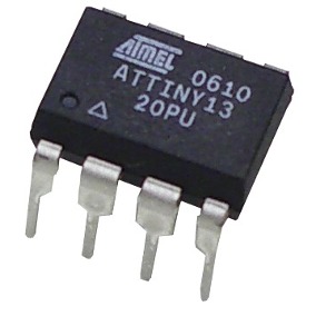 Circuito Integrado Microcontrolador ATTINY13-24PU  DIP-8