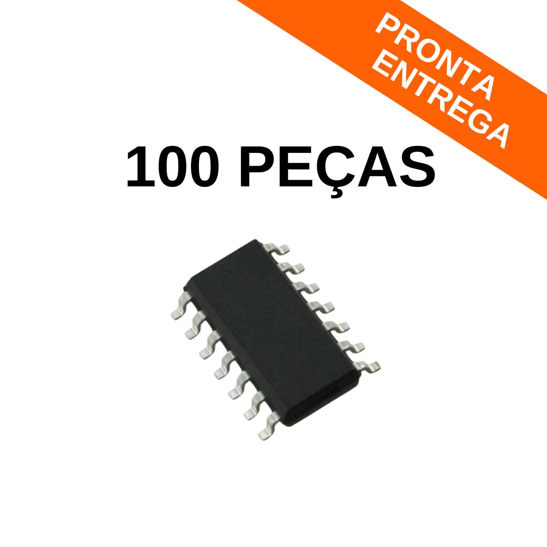 Kit 100 Peças - Circuito Integrado MC14077BG SOIC-14 (SMD)