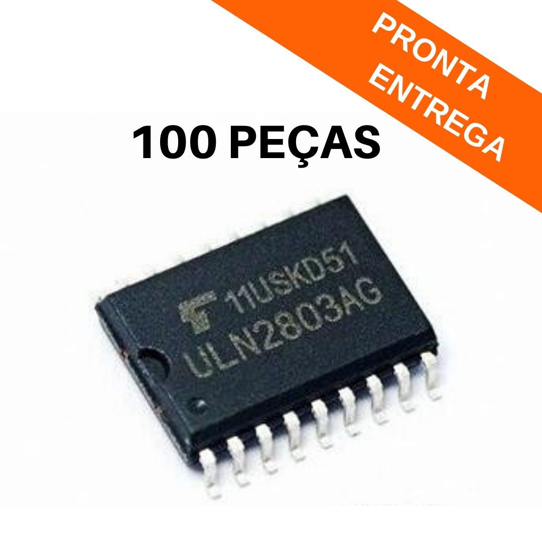 Kit 100 peças - Circuito Integrado ULN2803AG SMD - Freescale